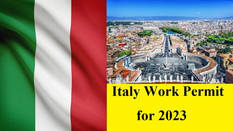 Italy Work Permit Open for 2023