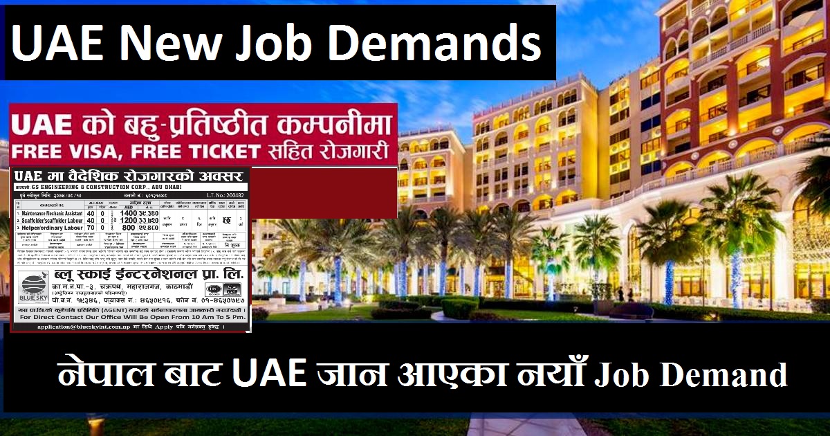 UAE New Job Demands